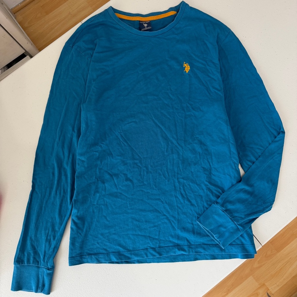 U.S. Polo Assn. Men's Teal Long Sleeve Shirt